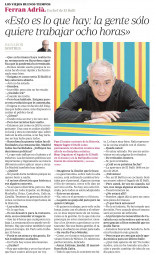 ABC y Sostres entrevistando a Adrià: di lo que quieras que yo titularé como me de la gana