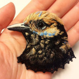 Pájaros bordados por Paulina Bartnik