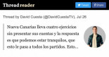 Nueva Canarias lleva cuatro ejercicios sin presentar sus cuentas y la respuesta es que podemos estar tranquilos. Es el partido que gestiona la Consejería de Hacienda en Canarias