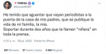 «Que se publique la vida de mi familia, la mía. Soportar durante dos años que te llamen “niñera” en toda la prensa».