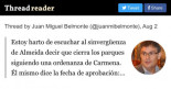 Estoy harto de escuchar al sinvergüenza de Almeida decir que cierra los parques siguiendo una ordenanza de Carmena