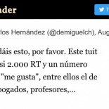 Este tuit lleva ya casi 2.000 RT