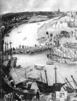 El famoso Puente de Barcas de Sevilla