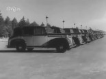 Flota de taxis eléctricos en Barcelona 1942