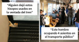 40 pasajeros en el transporte público que no respetan a nadie