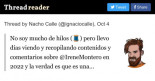 No soy mucho de hilos pero llevo días viendo y recopilando contenidos y comentarios sobre @IreneMontero en 2022 y la verdad es que es una barbaridad la cantidad de bulos que se han movido de ella