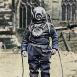 Un buzo para salvar una catedral