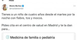 Una diputada de Ciudadanos se queja de las citas médicas en Madrid y las respuestas eran de esperar