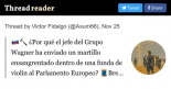 ¿Por qué el jefe del Grupo Wagner ha enviado un martillo ensangrentado dentro de una funda de violín al Parlamento Europeo?