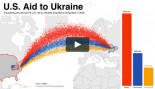 Visualizando la ayuda de USA a Ucrania: Cada punto = $100,000 en ayuda a Ucrania durante 2022 (ENG)