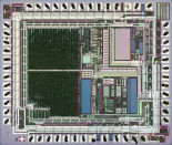 El chip del mítico reloj de cuarzo Casio F-91W visto muy de cerca