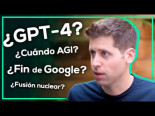 Resumen ENTREVISTA a Sam Altman, CEO de OpenAI (GPT-4, ChatGPT, AGI) - YouTube