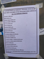 [Cartel] Si permitimos la sanidad privada, esto es lo que nos costaría estas intervenciones públicas ¡Sí a la sanidad pública!
