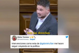 El mensaje de Rufián: "Los derechos no obligan, son las derechas las que obligan"