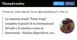 La empresa israelí "Team Jorge" completa el puzzle de la internacional del odio y la mentira contra la democracia. ¿Quién, cómo? ¿Cuál es la vinculación con OkDiario y VOX?