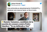 Moción de censura: Despiporre con la entrevista a Tamames en la que pregunta hasta el nombre de Vox: "Absolutamente chanante"