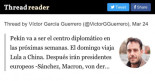 Pekín va a ser el centro diplomático en las próximas semanas [HILO]