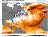 Gran calentamiento del Atlántico Norte, junio 2023