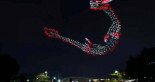 Increíble show de drones en China forma dragón gigantesco en el cielo