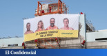 Greenpeace cuelga una lona y lanza un mensaje a los partidos: "¿El cambio climático os la suda?"