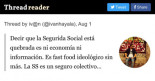 Decir que la Seguridad Social está quebrada es ni economía ni información