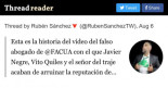 La historia del falso abogado de FACUA que se inventó Vito Quiles y Javier Negre