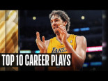 Las 10 mejores jugadas de Pau Gasol en la NBA (vídeo oficial de la NBA para celebrar su entrada en el Salón de la Fama)