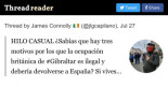 ¿Sabías que hay tres motivos por los que la ocupación británica de #Gibraltar es ilegal y debería devolverse a España?