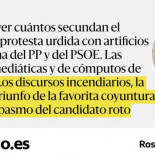 El PP convierte su desesperación en algarada callejera