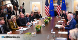 Los líderes europeos escenifican en la Casa Blanca unidad con Biden en la defensa de Israel y Ucrania