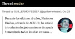 Durante los últimos 16 años, Naciones Unidas, a través de ACNUR, ha estado introduciendo 500 camiones de ayuda humanitaria todos los días en Gaza