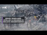 Los aviones de guerra israelíes barren 50 edificios en Shujaiya, Gaza