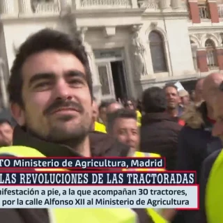 Agreden a un equipo de laSexta durante la protesta de los agricultores en Madrid