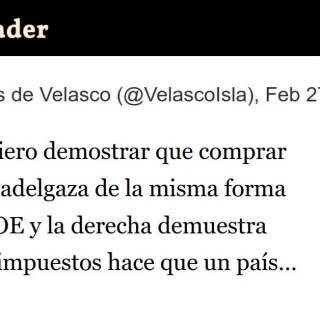 Comprar calcetines adelgaza de la misma forma que la CEOE y la derecha demuestra que bajar impuestos hace que un país sea rico