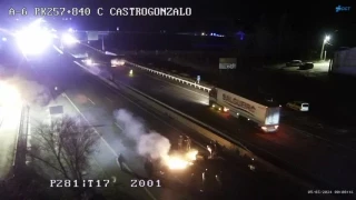 Nueve guardias civiles heridos y dos detenidos en los los disturbios de la A-6 en Zamora