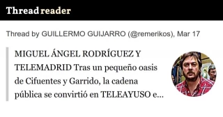 Miguel Ángel Rodríguez y Telemadrid