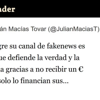 Según Negre su canal de fakenews es una tele que defiende la verdad y la democracia gracias a no recibir un euro de dinero público (Hilo)