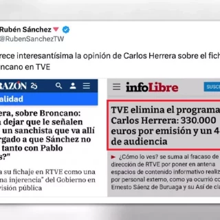 "Jeta de hormigón armado": los tuiteros responden a Carlos Herrera tras sus críticas al fichaje de David Broncano por RTVE