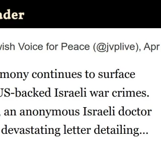 Siguen apareciendo más testimonios que detallan los crímenes de guerra israelíes [ENG]