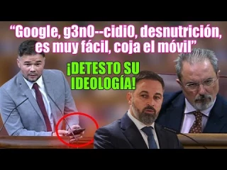 Rufián a dip. de Vox: "El agua moja y el gobierno de Israel mata". "¿En qué momento perdieron su humanidad?"