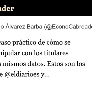OJO este caso práctico de cómo se puede manipular con los titulares usando los mismos datos: ElDiario y ElEconomista sobre impuesto y salarios #Hilo