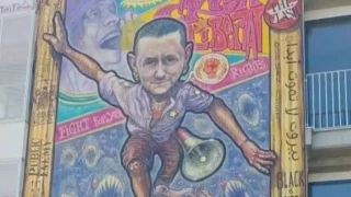 Archivan la denuncia contra un instituto por "enaltecer el terrorismo" tras colgar un mural de Fermín Muguruza