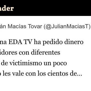 Esta semana EDA TV ha pedido dinero a sus seguidores con diferentes campañas de victimismo un poco raritas