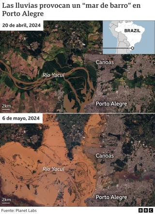 “Ciudades enteras se van a tener que cambiar de lugar”: las catastróficas consecuencias de las inundaciones que afectan a Rio Grande do Sul en Brasil