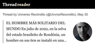 El hombre más solitario del mundo