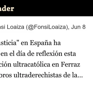 Hoy, la "justicia" en España ha permitido en el día de reflexión esta manifestación ultracatólica en Ferraz con miembros ultraderechistas de la Fundación Franco