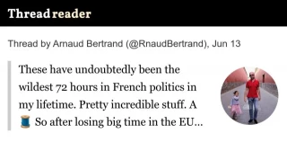 Estas han sido las 72 horas más salvajes de la política francesa en toda mi vida [EN][FR]