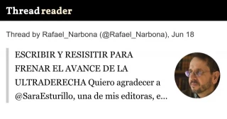 "Echo de menos una nota pública de la Feria del Libro de Madrid condenando los incidentes"
