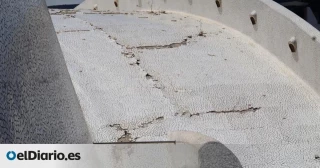 El Auditorio de Tenerife, que costó 74 millones, en avanzado deterioro y hasta con cinta americana en su fachada