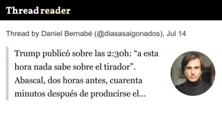 En este momento sabemos dos cosas: que el terrorista no tenía que ver nada con “la izquierda” y que Abascal ha roto todos los récords de oportunismo y ruindad política